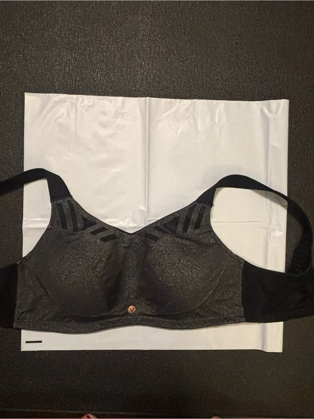 Livi Active Black Speckled High-Support Sports Bra with Underwire